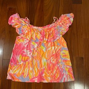 Lilly Pulitzer Tamiani Off The Shoulder Shirt